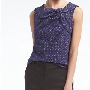 Banana Republic Boucle’ Tweed Sleeveless Top.